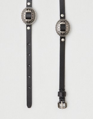 Женские ремни American Eagle Frye And Co. Skinny Concho Leather Belt — фото 2