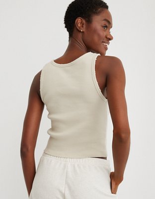 Aerie Distressed Baby Tank Top