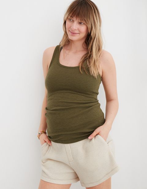 Женские топы Aerie Mama By Aerie™ Ribbed Basic Tank Top