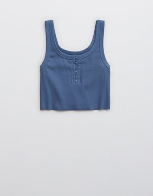 Aerie Hook & Eye Cropped Tank Top