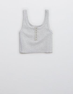 Aerie Hook & Eye Cropped Tank Top