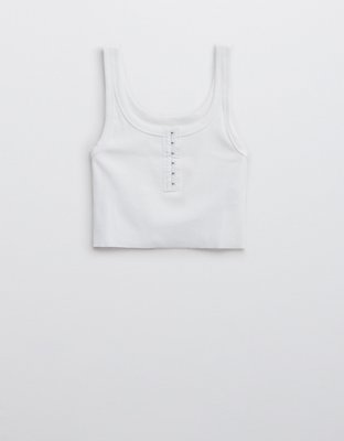 Aerie Hook & Eye Cropped Tank Top