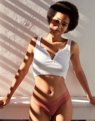 Aerie Hook & Eye Cropped Tank Top
