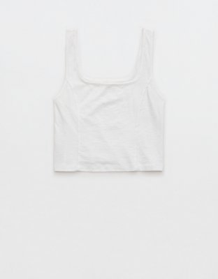 Aerie Corset Cropped Tank Top