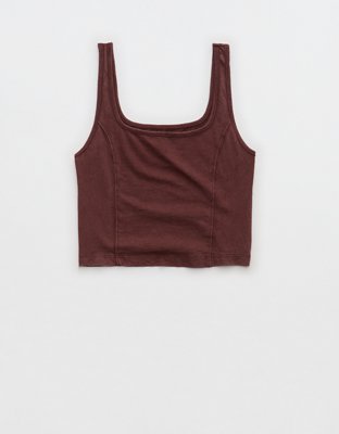 Aerie Corset Cropped Tank Top