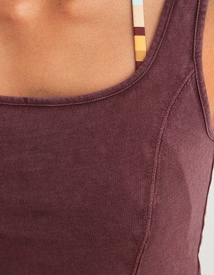 Aerie Corset Cropped Tank Top