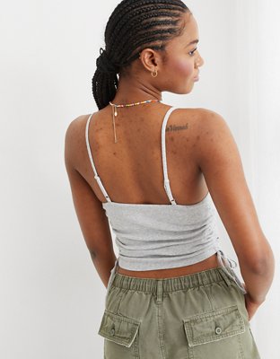 Женские топы Aerie Ruched Cropped Tank Top — фото 4
