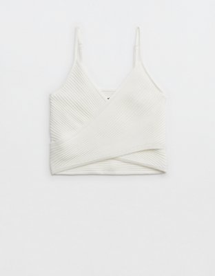 Aerie Cross Front Sweater Tank Top