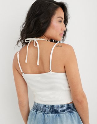 Aerie Cross Front Sweater Tank Top