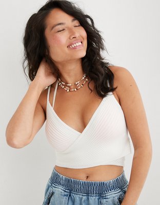 Aerie Cross Front Sweater Tank Top