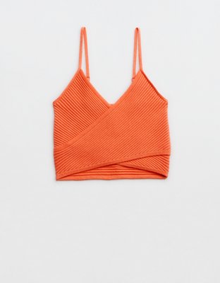 Aerie Cross Front Sweater Tank Top