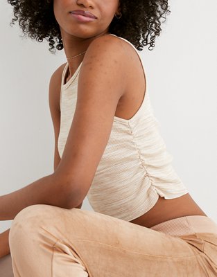 Aerie Rouchy Rib Tank Top