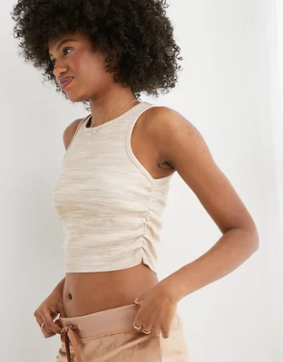Aerie Rouchy Rib Tank Top