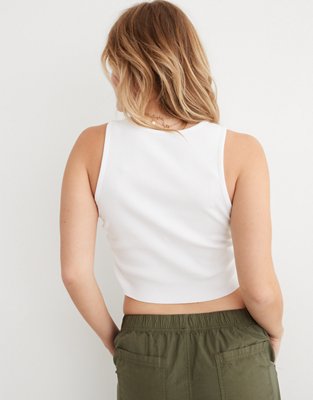 Aerie Rouchy Rib Tank Top
