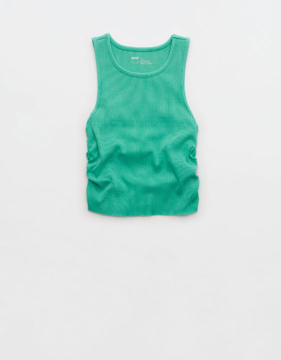 Aerie Rouchy Rib Tank Top