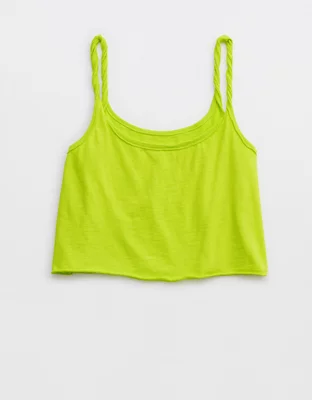 Aerie Cropped Twisted Tank Top