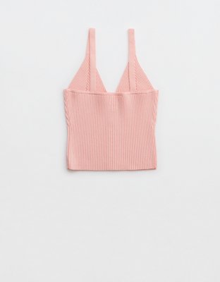 Aerie Button Front Sweater Tank Top