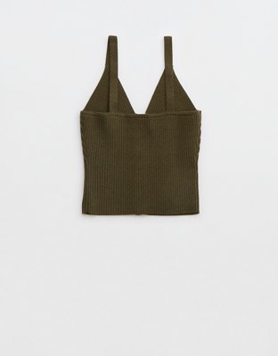 Женские свитеры Aerie Button Front Sweater Tank Top — фото 4