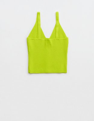 Aerie Button Front Sweater Tank Top