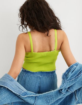 Aerie Button Front Sweater Tank Top