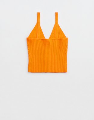 Aerie Button Front Sweater Tank Top