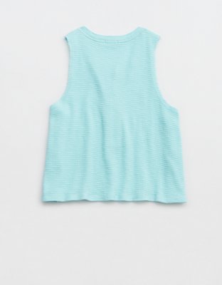 Женские топы Aerie Sunspun Waffle Cropped Tank Top — фото 4