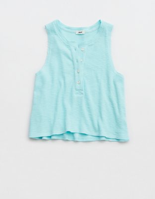 Женские топы Aerie Sunspun Waffle Cropped Tank Top — фото 3
