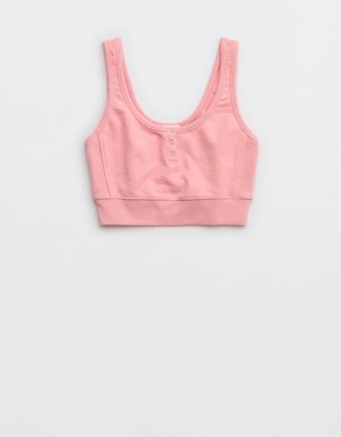 Aerie Restart Cropped Fleece Tank Top