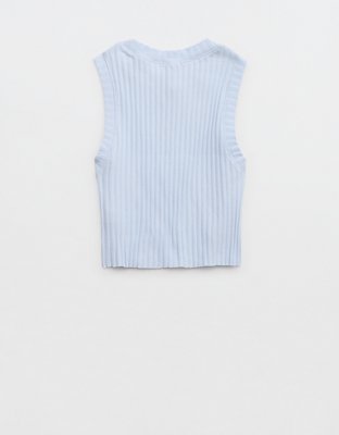 Женские топы Aerie High Neck Ribbed Tank Top — фото 5