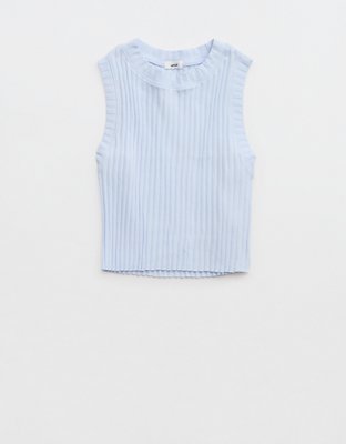 Женские топы Aerie High Neck Ribbed Tank Top — фото 4