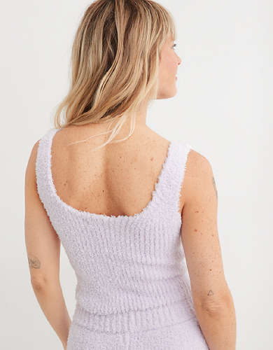 Aerie Marshmallow Cropped Tank Top