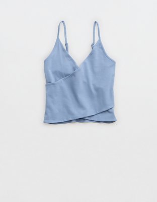 Aerie Chill Up Cross Front Tank Top