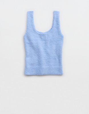 Aerie Marshmallow Cropped Tank Top