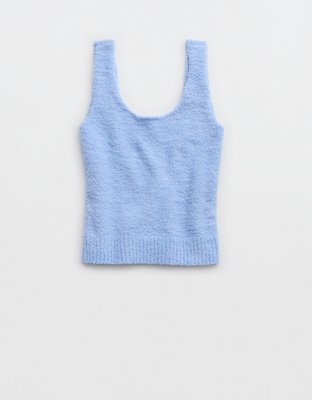 Aerie Marshmallow Cropped Tank Top