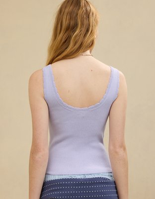 Aerie Top sin Mangas Tejido Reversible