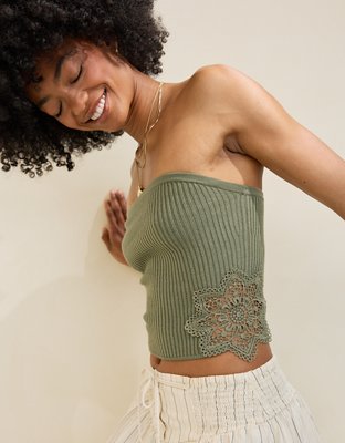 Aerie Ribbed Sweater Tube Top
