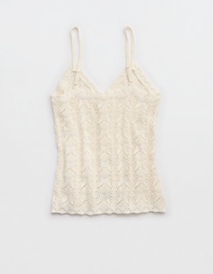 Aerie Sweater Button Front Tank Top