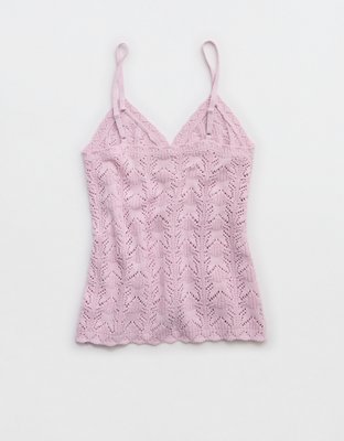 Aerie Sweater Button Front Tank Top