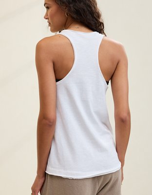 Aerie Top Boyfriend Holgado Sin Mangas
