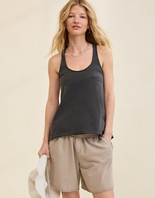 Aerie Top Boyfriend Holgado Sin Mangas