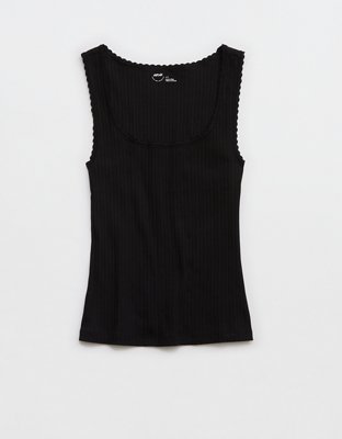 Aerie Ribbed Scoop Neck Tank Top