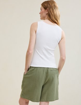 Aerie Ribbed Scoop Neck Tank Top