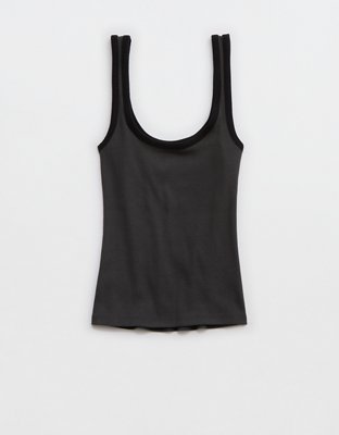Aerie Double Scoop Neck Tank Top