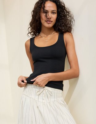 Aerie Double Scoop Neck Tank Top