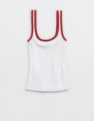 Aerie Double Scoop Neck Tank Top