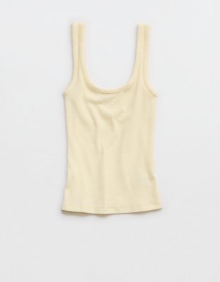 Aerie Double Scoop Neck Tank Top