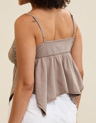Aerie Beautiful Nights Top sin Mangas Estilo Babydoll