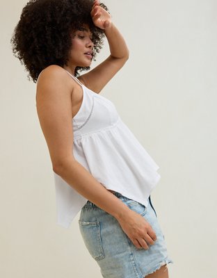Aerie Beautiful Nights Top sin Mangas Estilo Babydoll