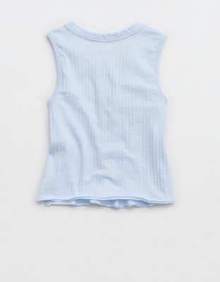 Aerie Shadow Stripe Henley Tank Top