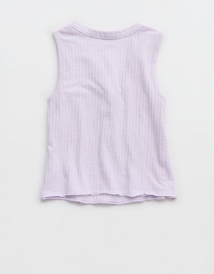 Aerie Shadow Stripe Henley Tank Top